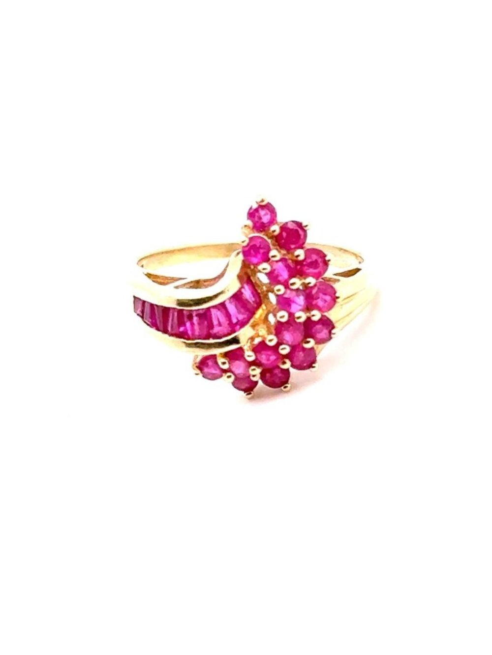 Stunning 14K‎ Gold Rubies Ring